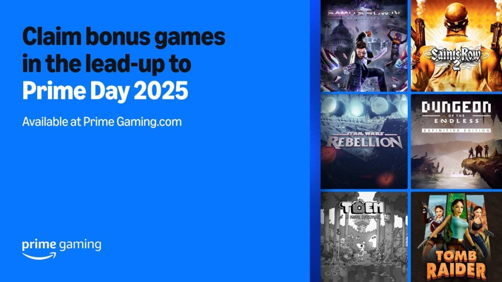 Amazon Prime Day will take place July 8 to July 11, with six bonus PC games via Prime Gaming