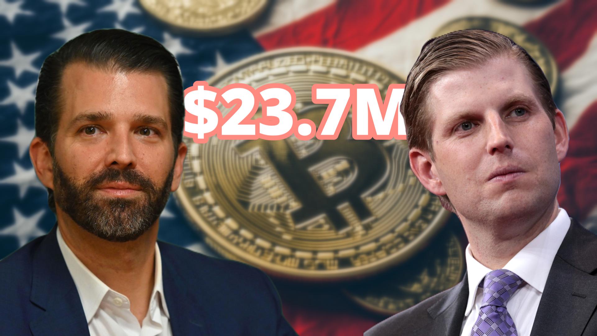 Trump sons hoard Bitcoin, top altcoins to surge from token acquisitions