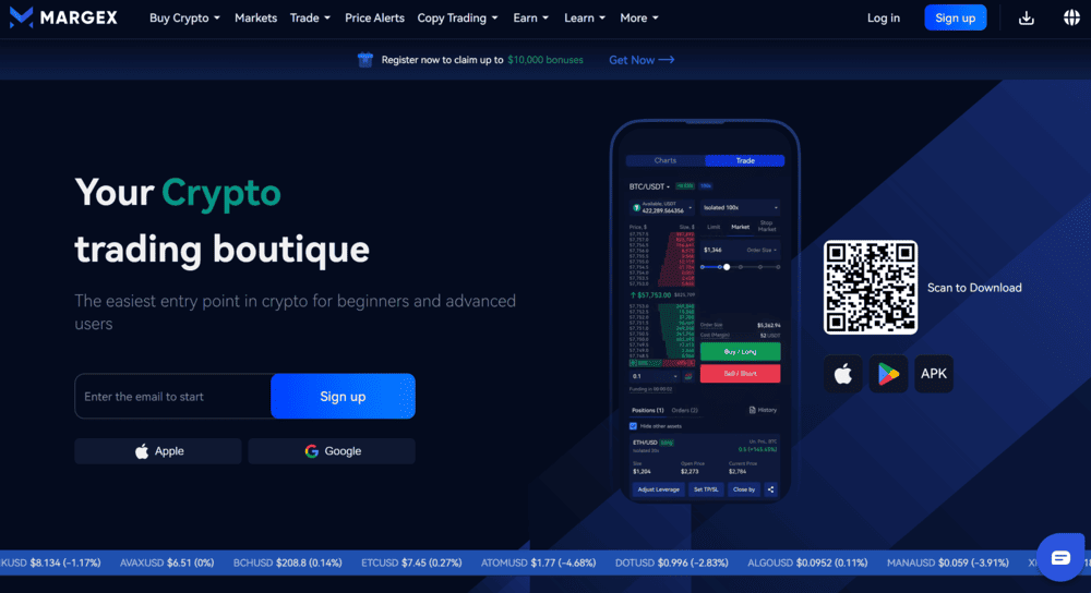 Margex Crypto Futures Exchange